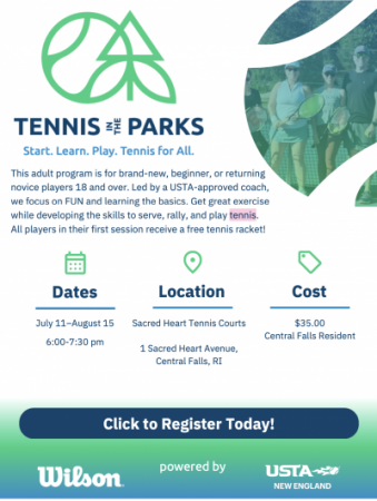 Tennis in the Parks (Adult) flyer